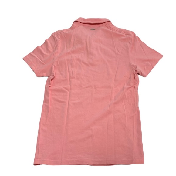 Mexx Grapefruit Pink Slim Fit Polo Shirt NWOT Size Medium - Picture 2 of 10